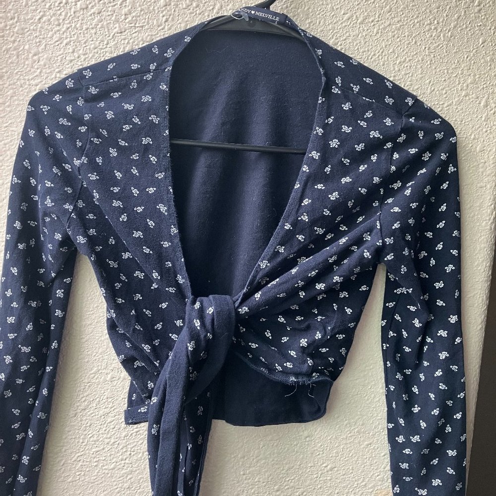 Brandy Melville Long Sleeved Patterned Shirt